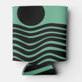 Bauhaus Seafoam Green Abstract Blikjeskoeler (Voorkant)