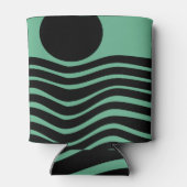 Bauhaus Seafoam Green Abstract Blikjeskoeler (Achterkant)