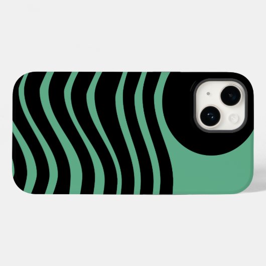 Bauhaus Seafoam Green Abstract Case-Mate iPhone Case (Achterkant (horizontaal))