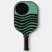 Bauhaus Seafoam Green Abstract Pickleball Paddle (Voorkant)