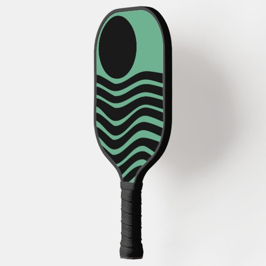 Bauhaus Seafoam Green Abstract Pickleball Paddle (Links)