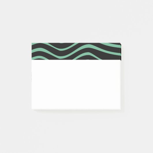 Bauhaus Seafoam Green Abstract Post-it® Notes (Voorkant)