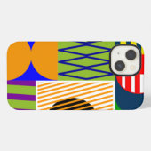 Bauhaus Shape Collage iPhone Hoesje (Achterkant horizontaal)
