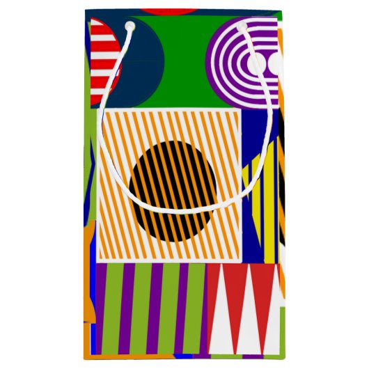 Bauhaus Shape Collage Klein Cadeauzakje (Achterkant)