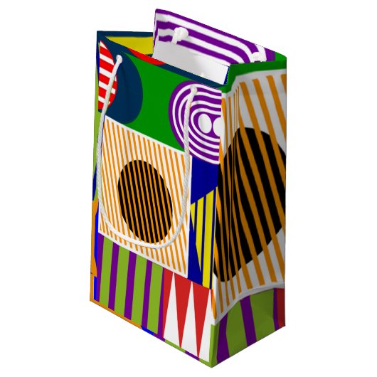 Bauhaus Shape Collage Klein Cadeauzakje (Achterkant Gekanteld)