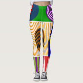 Bauhaus Shape Collage Leggings (Voorkant)