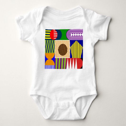 Bauhaus Shape Collage Romper (Voorkant)