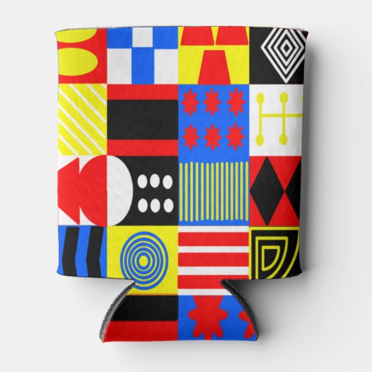 Bauhaus Shapes Blikjeskoeler (Voorkant)