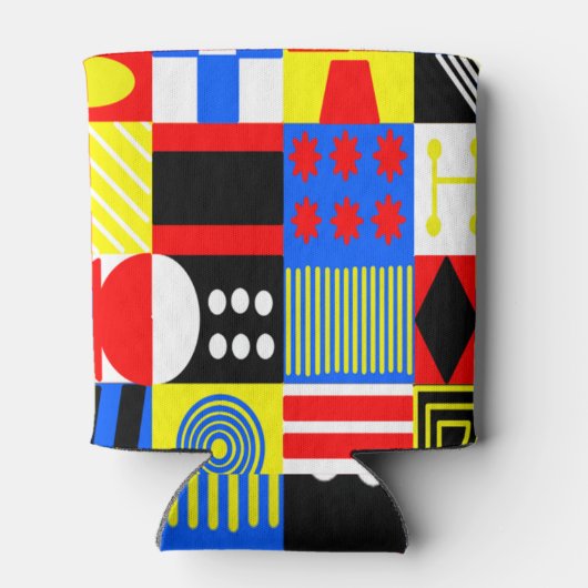 Bauhaus Shapes Blikjeskoeler (Achterkant)