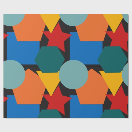 Bauhaus Shapes Cadeaupapier (Vlak)