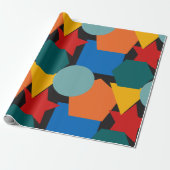 Bauhaus Shapes Cadeaupapier (Uitgerold)