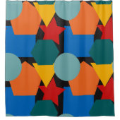 Bauhaus Shapes Douchegordijn (Voorkant)