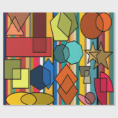 Bauhaus Shapes en Lines Cadeaupapier (Vlak)