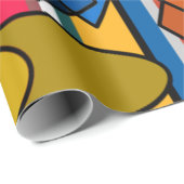 Bauhaus Shapes en Lines Cadeaupapier (Rol Hoek)