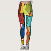 Bauhaus Shapes en Lines Leggings (Voorkant)