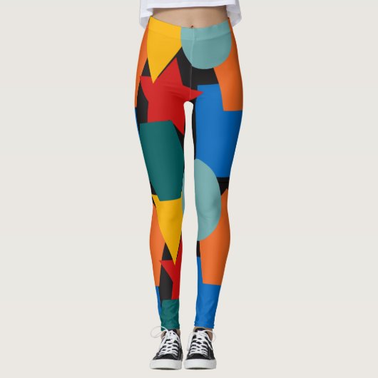 Bauhaus Shapes Leggings (Voorkant)