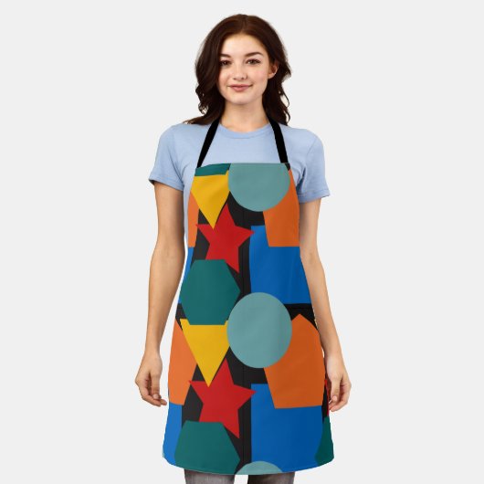 Bauhaus Shapes Schort (Gedragen)