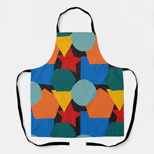 Bauhaus Shapes Schort (Voorkant)