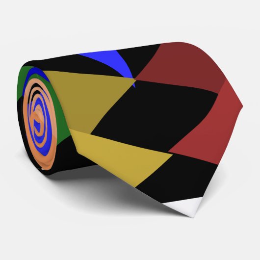 Bauhaus Shapes Stropdas (Opgerold)