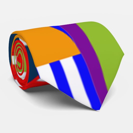 Bauhaus Shapes Stropdas (Opgerold)