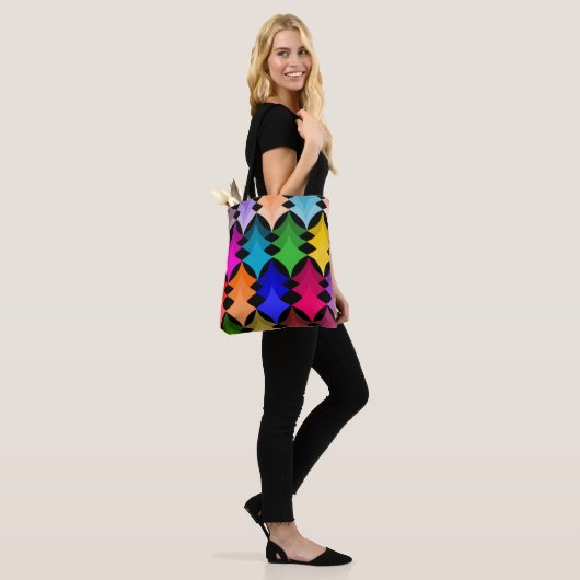 Bauhaus Shapes Tote Bag (Op model)