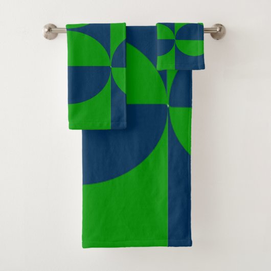 Bauhaus Squares en Circles Bad Handdoek (Insitu)