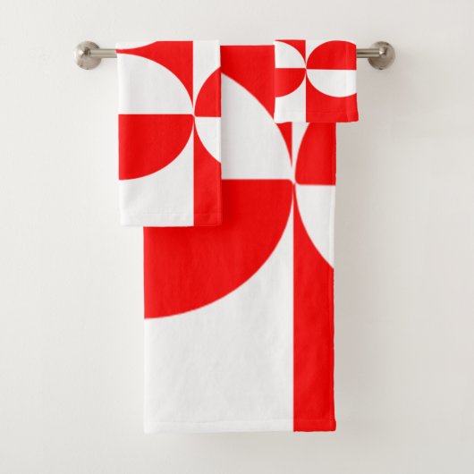 Bauhaus Squares en Circles Bad Handdoek (Insitu)