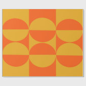 Bauhaus Squares en Circles Cadeaupapier (Vlak)