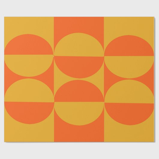 Bauhaus Squares en Circles Cadeaupapier (Vlak)