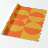Bauhaus Squares en Circles Cadeaupapier (Uitgerold)