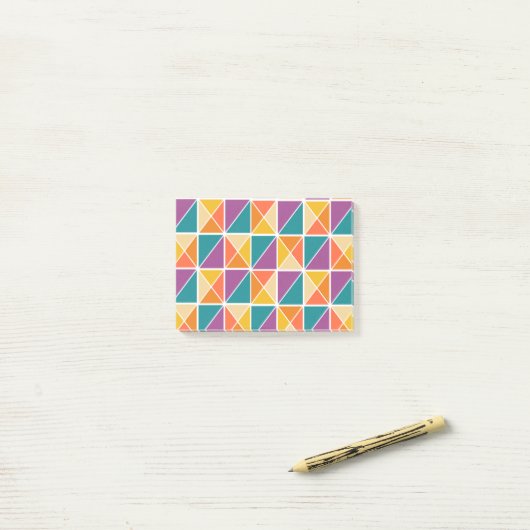 Bauhaus Squares Post-it® Notes (Op bureau)