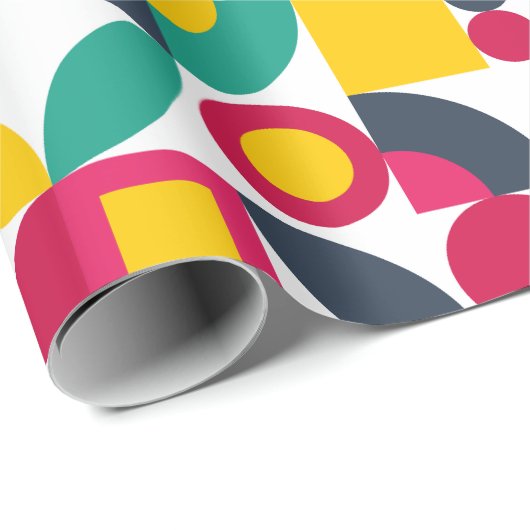 Bauhaus  Stijl Cadeaupapier (Rol Hoek)