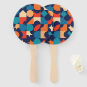 Bauhaus-stijl Handwaaier (Voorkant en achterkant)