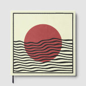 Bauhaus-stijl zonsondergang gastenboek (Voorkant)