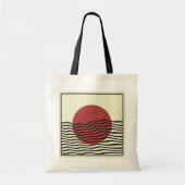 Bauhaus-stijl zonsondergang tote bag (Voorkant)