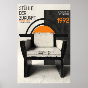 Bauhaus Stoel Tentoonstelling Poster Duitse Modern