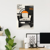 Bauhaus Stoel Tentoonstelling Poster Duitse Modern (Thuiskantoor)