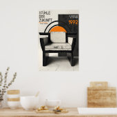 Bauhaus Stoel Tentoonstelling Poster Duitse Modern (Keuken)