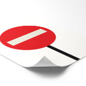 Bauhaus Stopbord Poster – Vetgedrukte geometrische (Hoek)