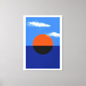 Bauhaus Summer Horizon Canvas Afdruk (Voorkant)