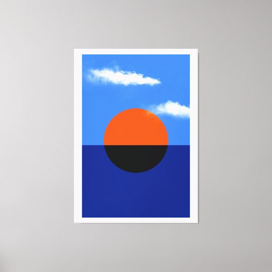 Bauhaus Summer Horizon Canvas Afdruk (Voorkant)