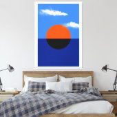 Bauhaus Summer Horizon Canvas Afdruk (Insitu (Slaapkamer))