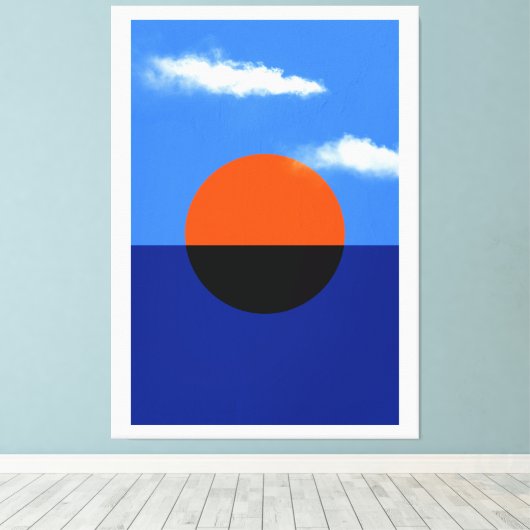 Bauhaus Summer Horizon Canvas Afdruk (Insitu (Houten vloer))