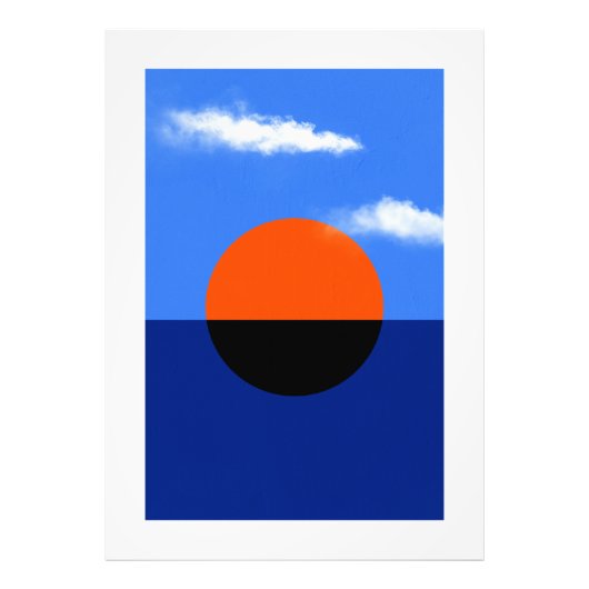 Bauhaus Summer Horizon Foto Afdruk (Voorkant)