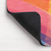 Bauhaus Sunset Aangepaste Naam Muismat (Hoek)