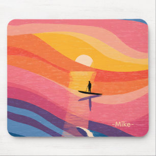 Bauhaus Sunset Aangepaste Naam Muismat