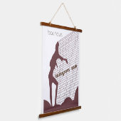 Bauhaus Telegram Sam Poster Art Hangend Wandkleed (Gebogen)