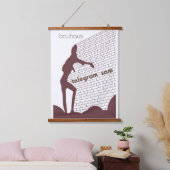 Bauhaus Telegram Sam Poster Art Hangend Wandkleed (Slaapkamer)