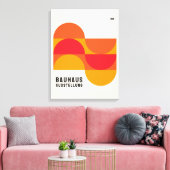 Bauhaus tentoonstelling 1919 B19 Canvas Print (Insitu (Woonkamer))