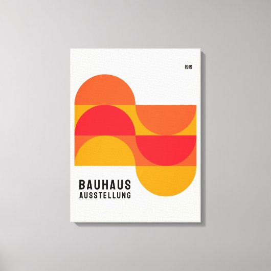 Bauhaus tentoonstelling 1919 B19 Canvas Print (Voorkant)